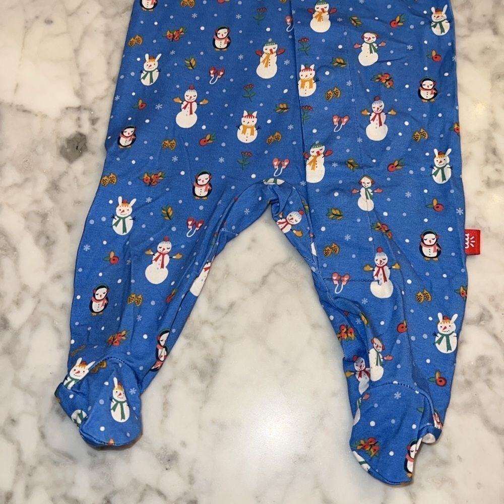 NWT MAGNETIC ME SNOWMAN MODAL FOOTIE - Picture 3 of 6